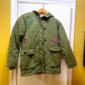 Mini Boden Lined Embroidered Winter Coat! EUC